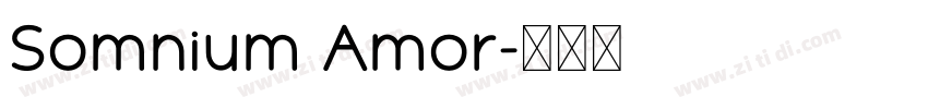 Somnium Amor字体转换